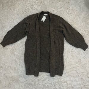 H&M Brown Fleece Cardigan Size S NWT